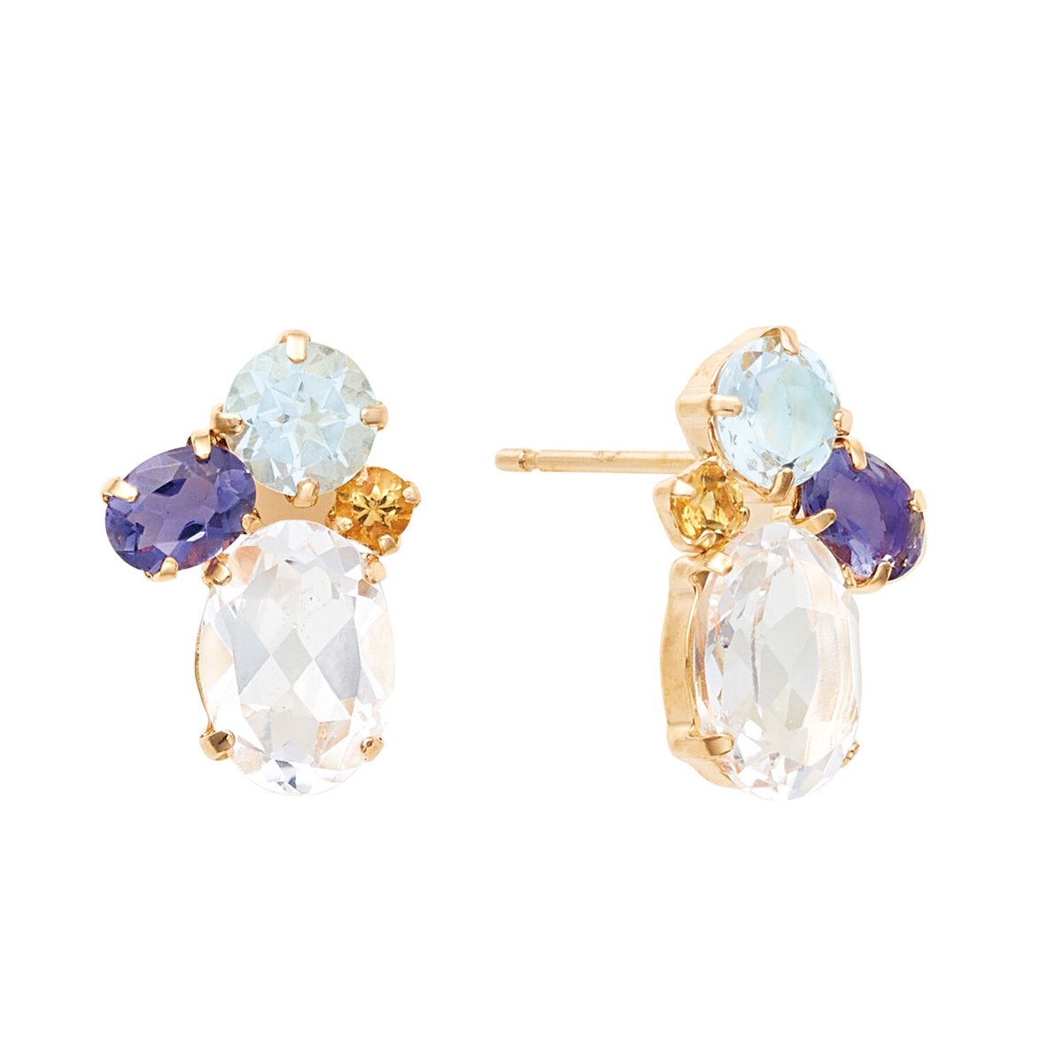 K10YG マルチカラーピアス | VERITEOnline-Shop｜ラグジュアリーな