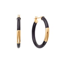 K10YG オニキスピアス