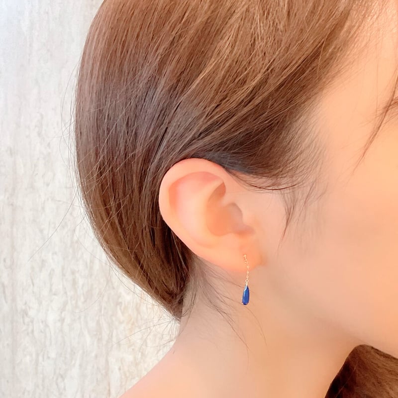 K10YG ラピスラズリピアス | VERITEOnline-Shop|ラグジュアリーな