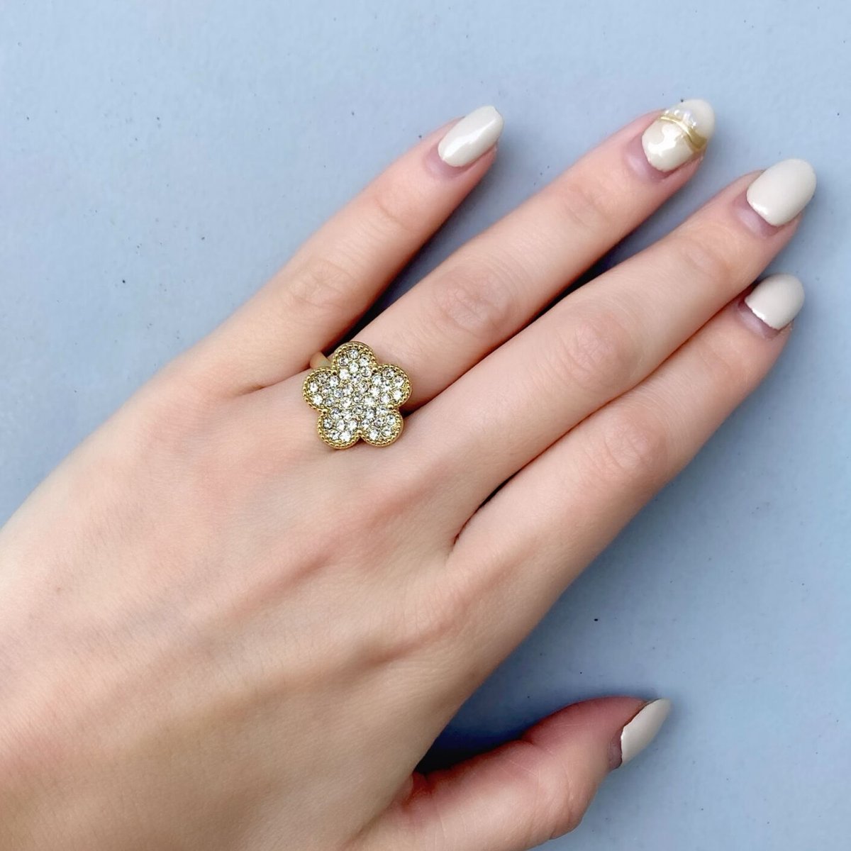 パヴェデザインリング（フラワー） | VERITEOnline-Shop