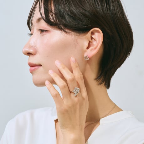 PT900 / 950 H&C ダイヤモンド ピアス 102708010137