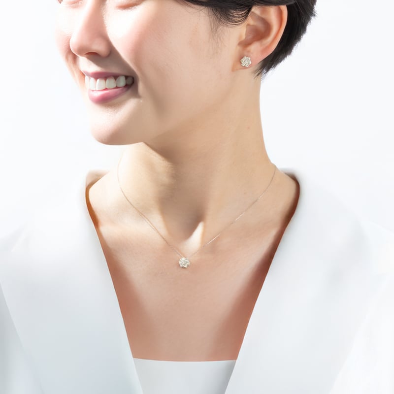 PT900 / PT950 ダイヤモンド ピアス 125208160012 | VERITEO