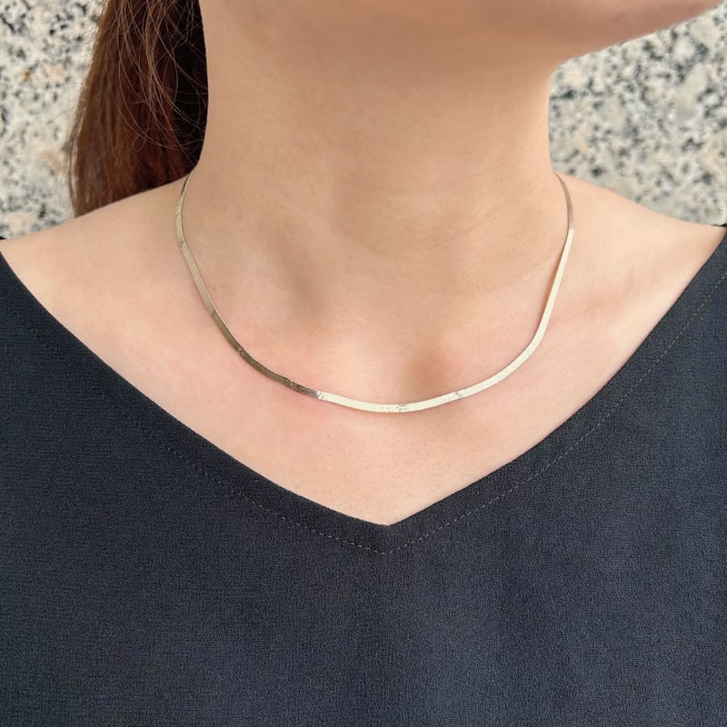 K18EARTH GOLD ヘリンボーン ネックレス 103808080151 | VERIT