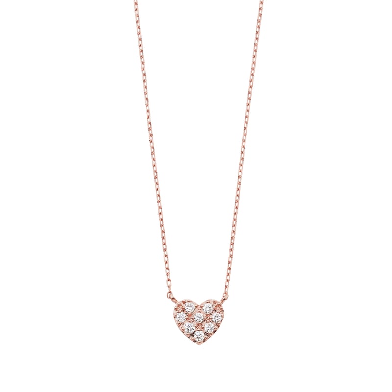 QIREINI K10PG H&C ダイヤモンドネックレス | VERITEOnline-Sh