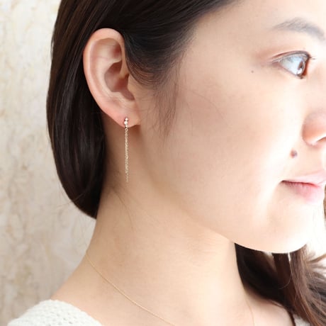 QIREINI K10YG ダイヤモンドピアス 101708010108