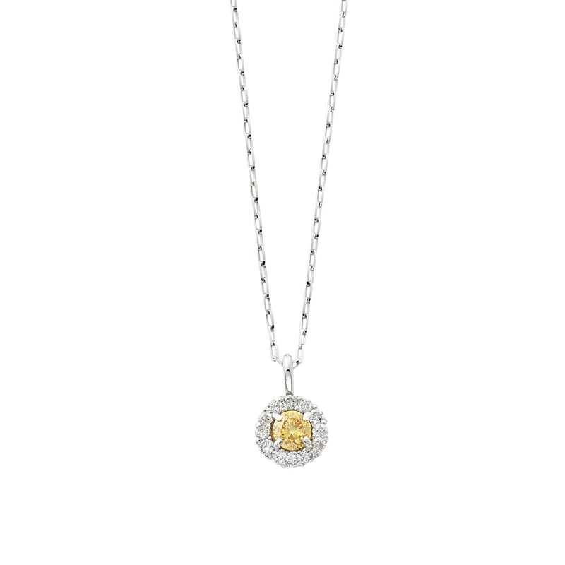 PT900イエローダイヤモンドネックレス | VERITEOnline-Shop PT900イエローダイヤモンドネックレス | VERITEOnline-Shop