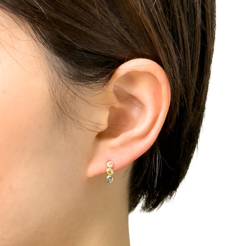 新品】K10YG ホワイトトパーズ ピアス 楽天市場】軟骨ピアスパーツ  