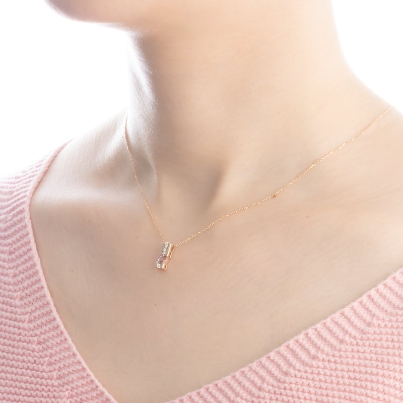 K18PG パパラチアサファイア ネックレス 121908050004 | VERITEOnl