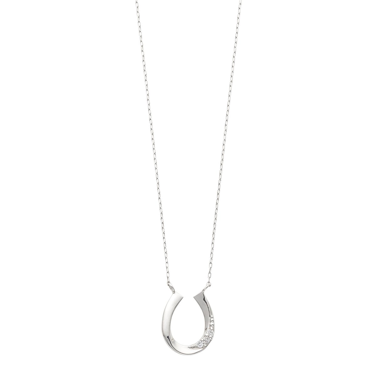 o*u様 美品 Pt850 ライン ダイヤモンドネックレス H＆C ダイヤモンド PT850 K18WG 0.5ct ライトブラウン ライン