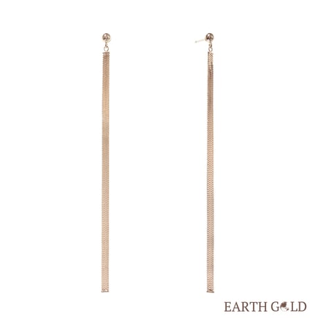 K18 EARTHGOLD ヘリンボーンピアス 103808080154