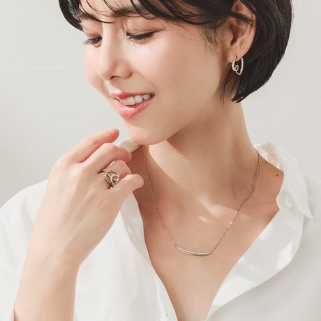 K18 EARTH GOLD ダイヤモンド ピアス（シングル左用） 103808080186