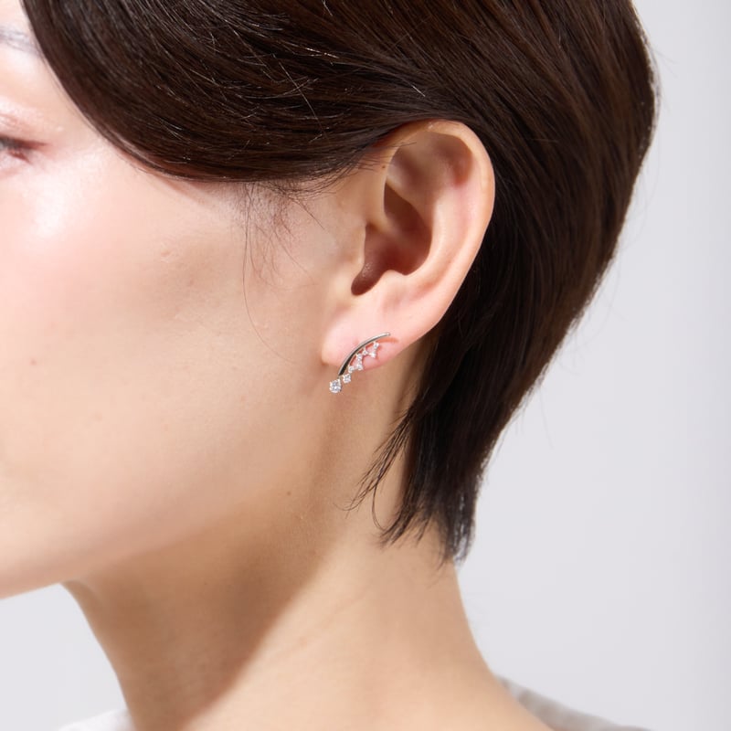 PT900 / PT950 H&C ダイヤモンド ピアス 102708010159 | VER
