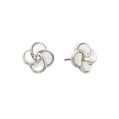 シェルフラワーピアス