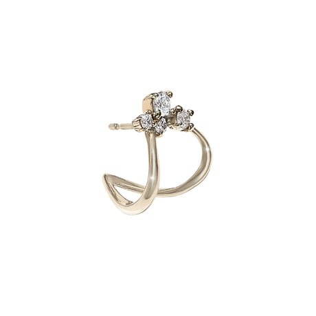 K18EARTH GOLD ダイヤモンド ピアス（シングル右用） 103808080193
