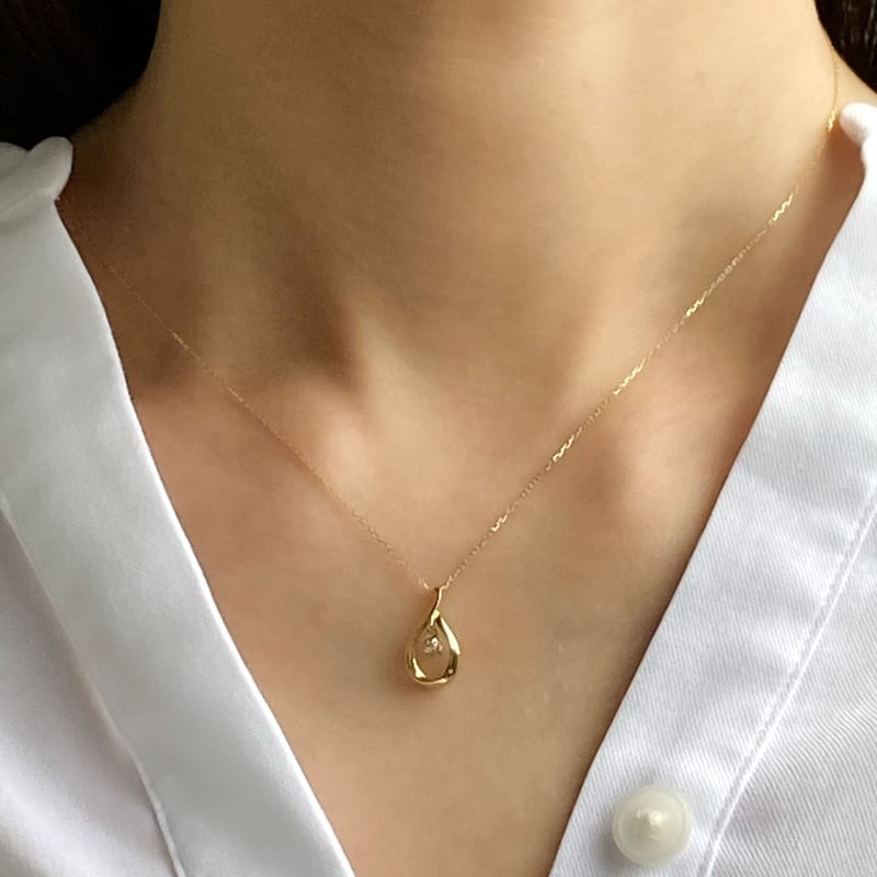 専用　K18YGダイヤモンドネックレス 2025 Autumn/Winter Limited】K18YG ダイヤモンド ネックレス ＜ “Wish