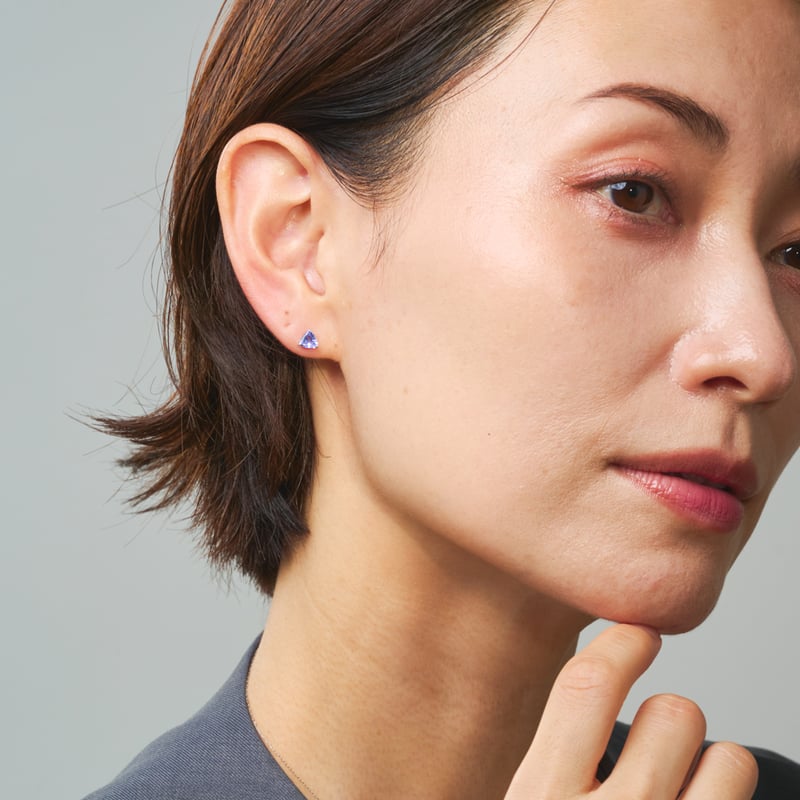 PT950 タンザナイト ピアス 118208020470 | VERITEOnline-Sh
