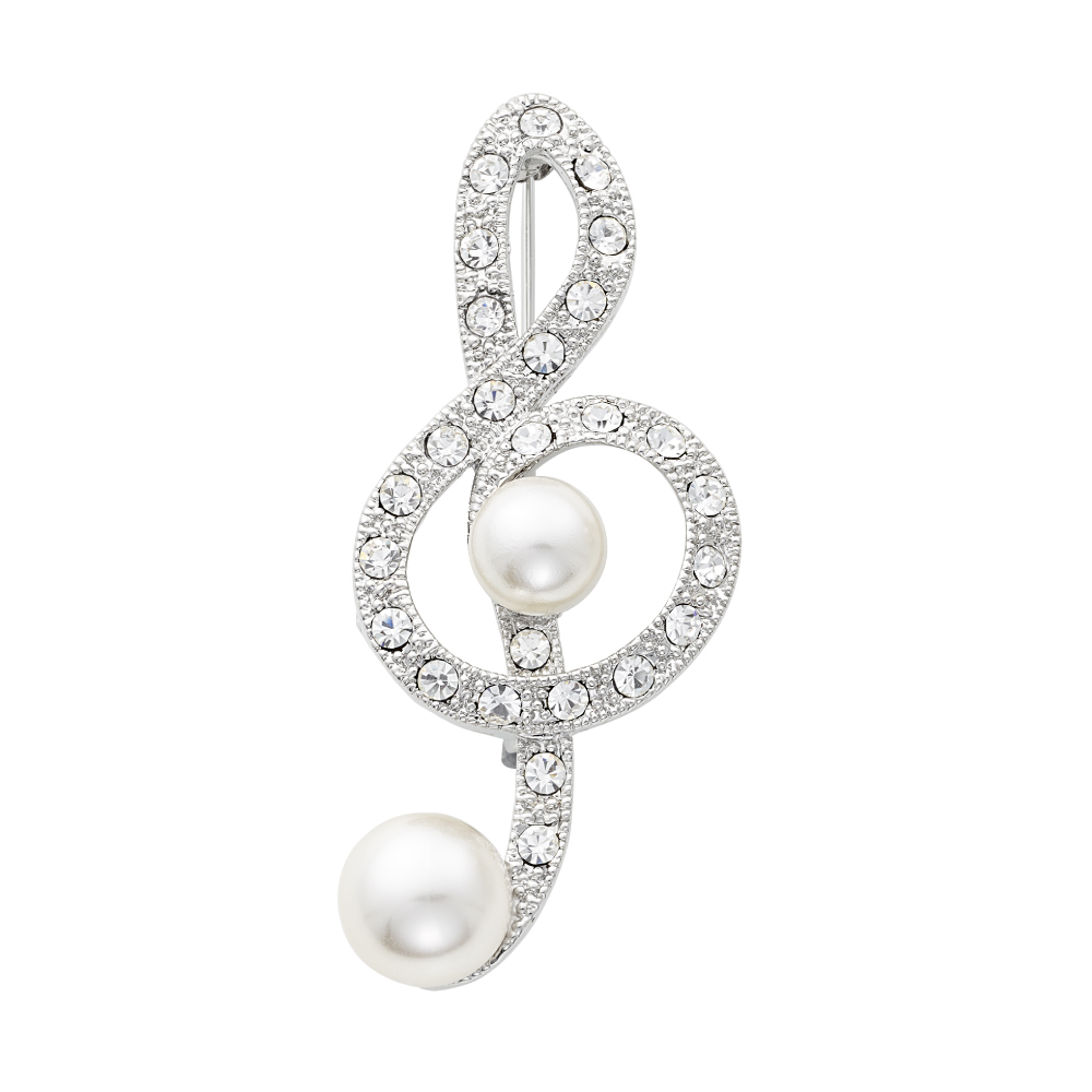 紘　作家銘入り　パール シルバーブローチ 花 紘 作家銘入り パール シルバーブローチ 花