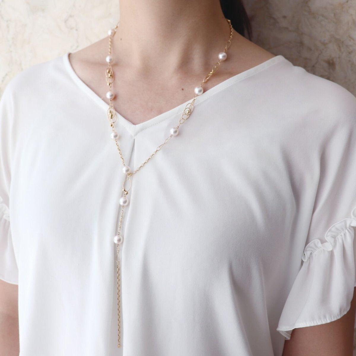 VERITE シンプルパールネックレス K18YG光華パール ネックレス 102708070073 | VERITEOnline-Sh