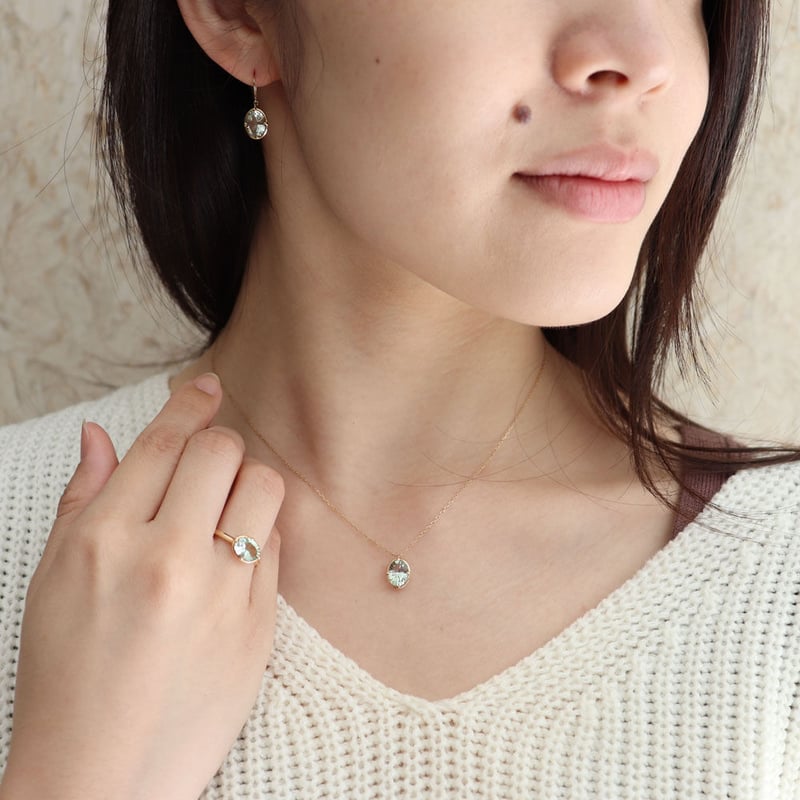 K10YG グリーンアメジストネックレス | VERITEOnline-Shop