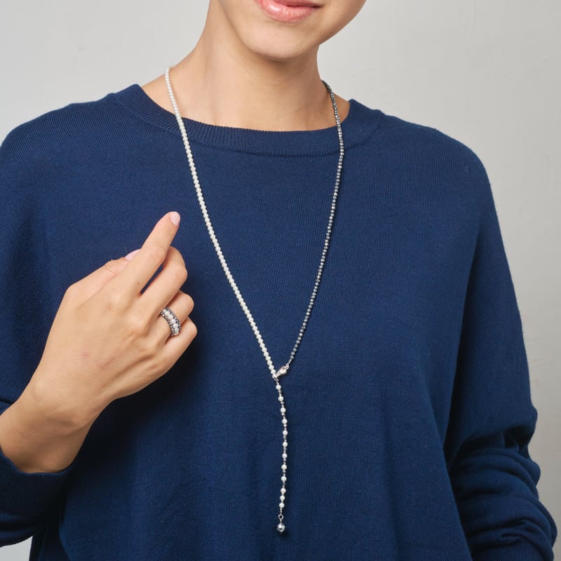 SV 淡水パール / テラヘルツ ネックレス 105208070016 | VERITEOnl