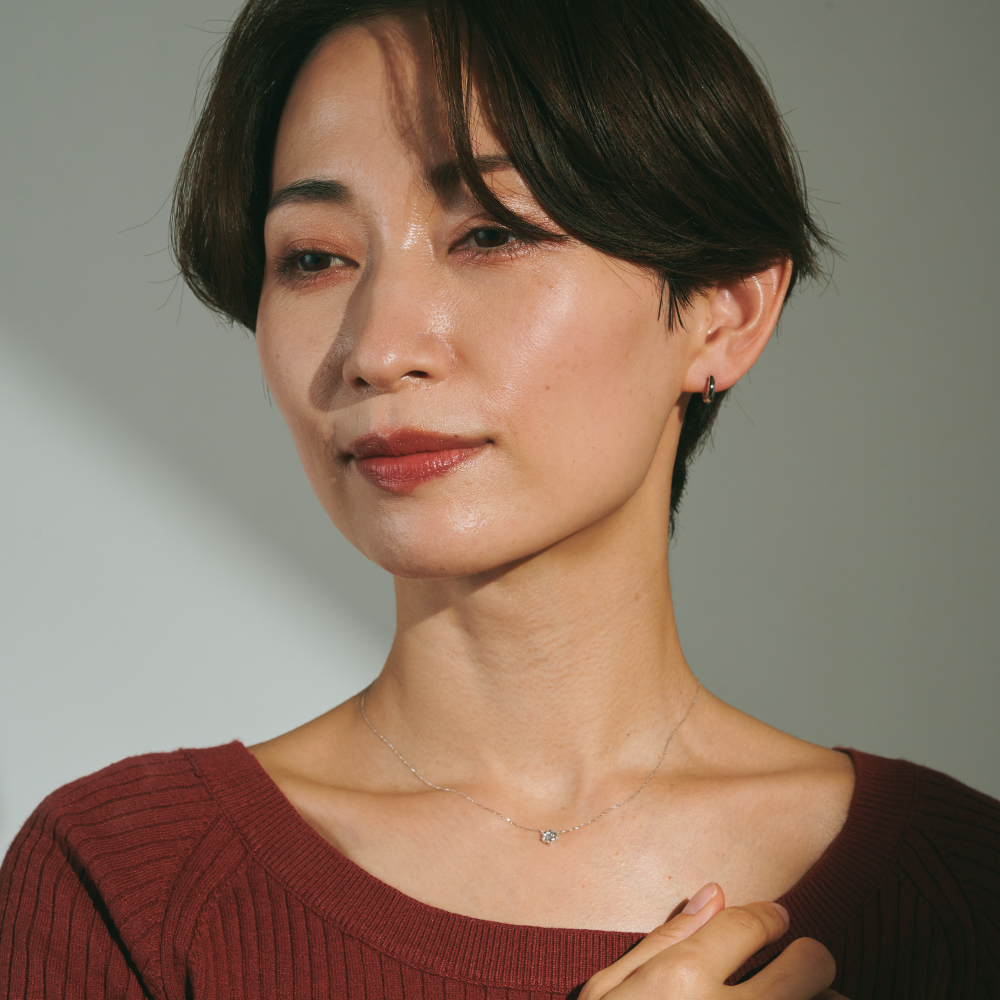 PT850 / PT900 ダイヤモンド/ピンクダイヤモンド ネックレス 1117080200