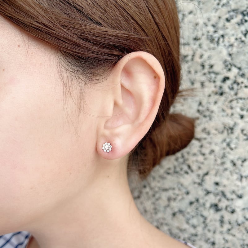 K10PG モルガナイト / キュービックジルコニア ピアス | VERITEOnline-S