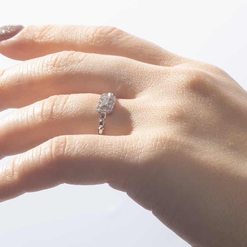 PT950 ダイヤモンド リング 118208160037 | VERITEOnline-Sh