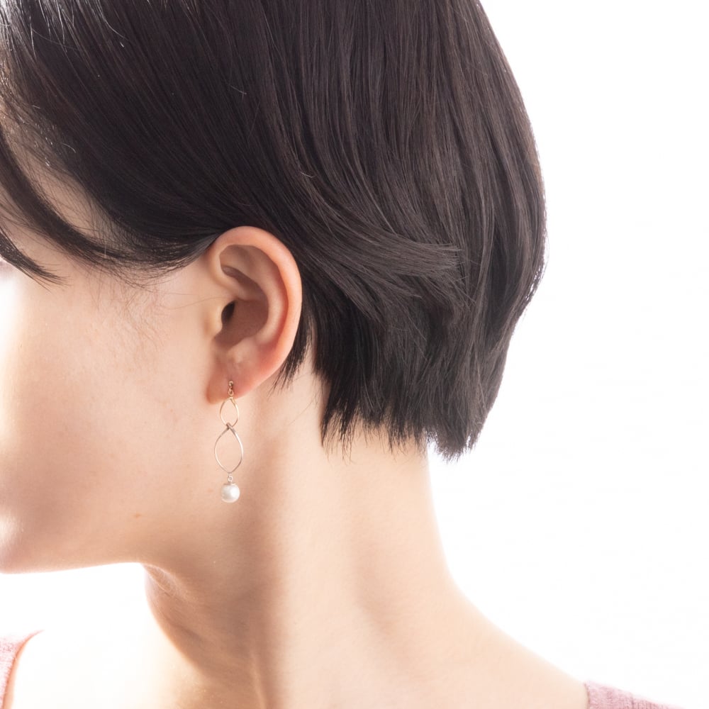 K10YG / K10WG アコヤパール ピアス 130508070098 | VERITEO