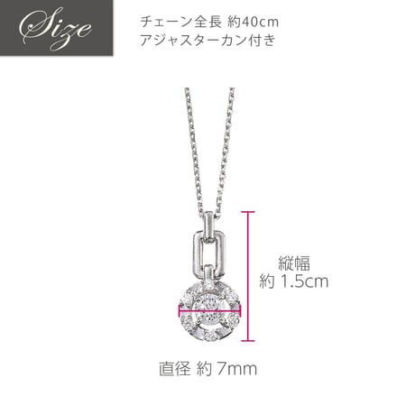 PT850 / 950 ダイヤモンド ネックレス　102708020122