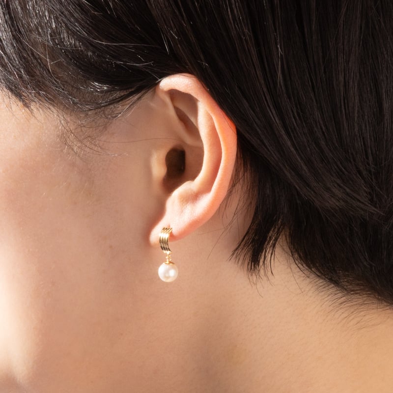 K10YG アコヤパール ピアス 130508070096 | VERITEOnline-Sh