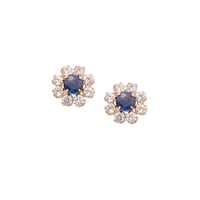 K10YG サファイア／キュービックジルコニア ピアス 130508060347