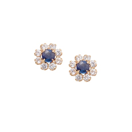 K10YG サファイア／キュービックジルコニア ピアス 130508060347