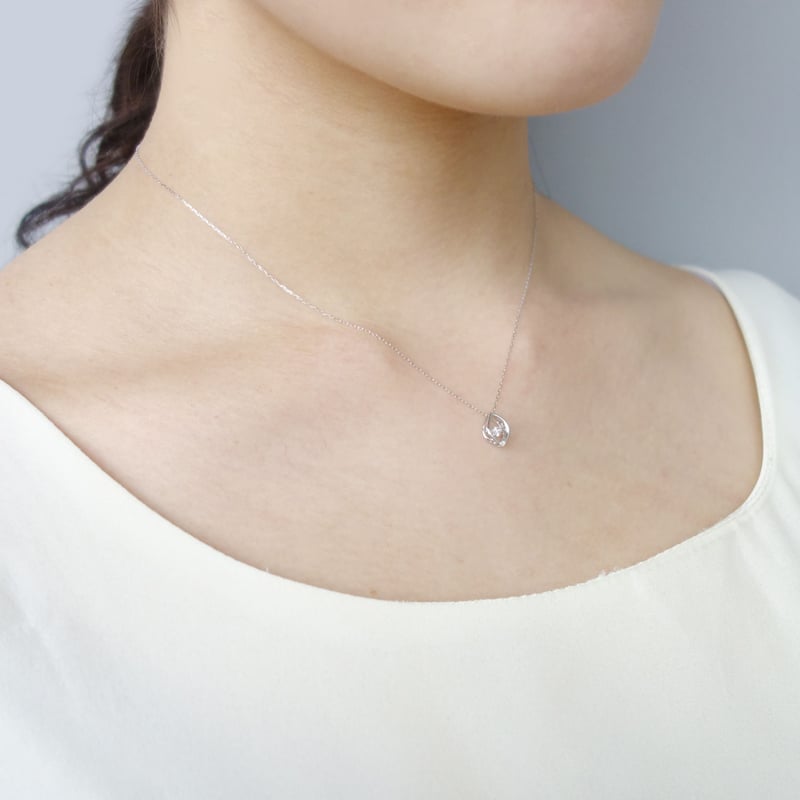 K10YG ダイヤモンドネックレス ダンシングストーンネックレス K10YG ダイヤモンドネックレス (ダンシングストーン