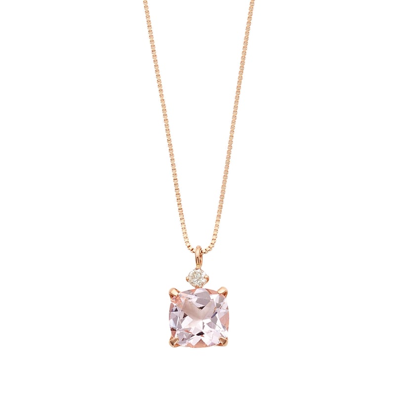 天然モルガナイト  ダイヤ  ペンダントトップ2.68ct k18 ¥