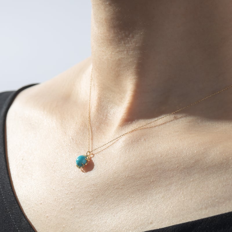 K18YG トルコ石 ネックレス 119008140393 | VERITEOnline-Sh