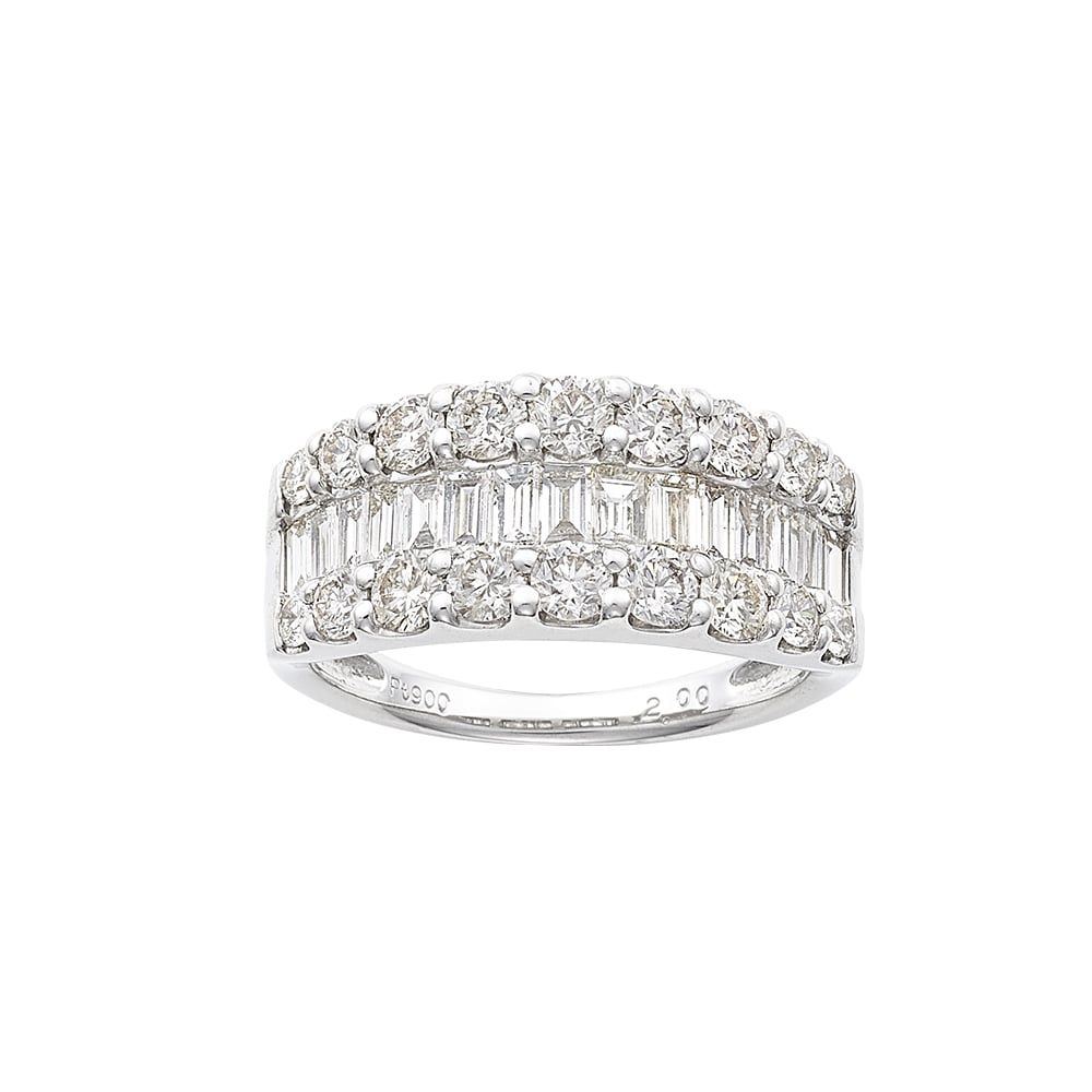 PT900 ダイヤモンド リング 113208020016 | VERITEOnline-Sh