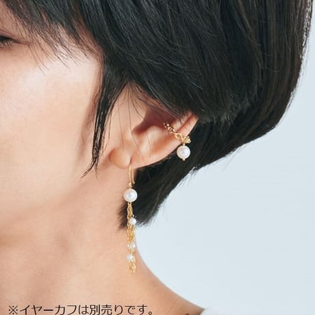 K10YGアコヤパール・淡水パールピアス 111708070015