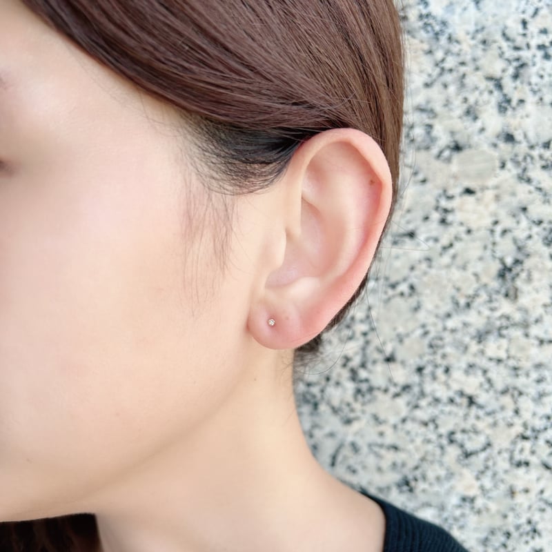 ベリテ K18YG ダイヤモンド ピアス 1.0ct はち様】ベリテ K18YG