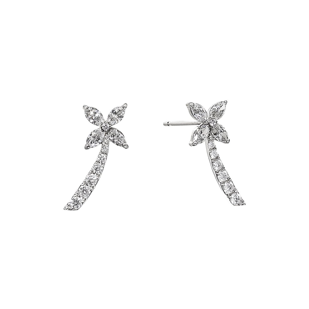 Pt900製 0.257, 0.257  天然ダイヤモンド ピアス 楽天市場】定番のデザイン Pt900【0.3ct】一粒ダイヤモンド ピアス