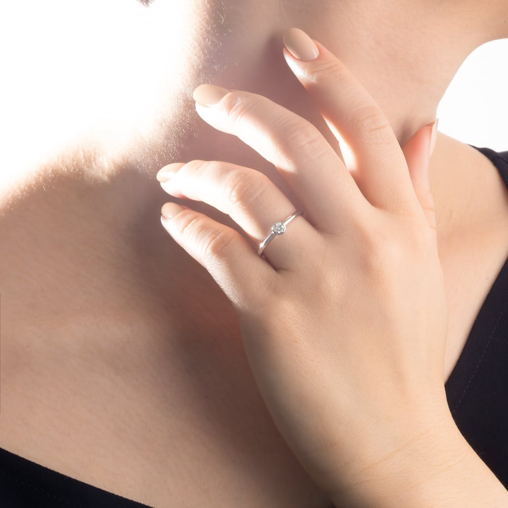 QIREINI K18WG H&C ダイヤモンド リング 102008010014 | VER