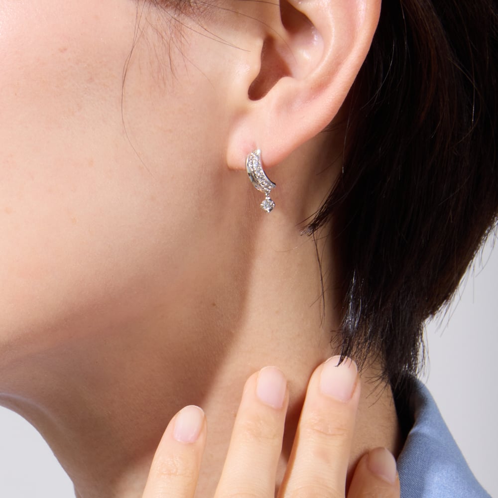 PT900 / PT950 ダイヤモンド ピアス 113808020092 | VERITEO