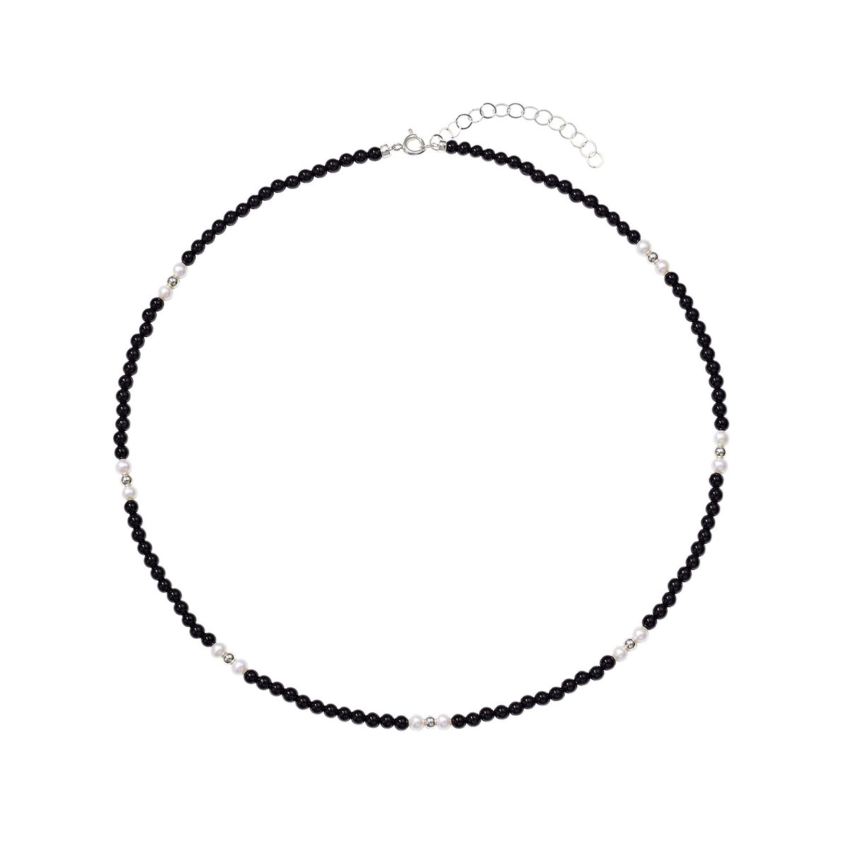 SV オニキス / 淡水パール ネックレス 105208070009 | VERITEOnli