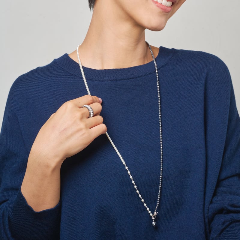 SV 淡水パール / テラヘルツ ネックレス 105208070016 | VERITEOnl