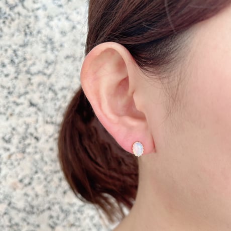K18YG オパール ピアス 131208020286