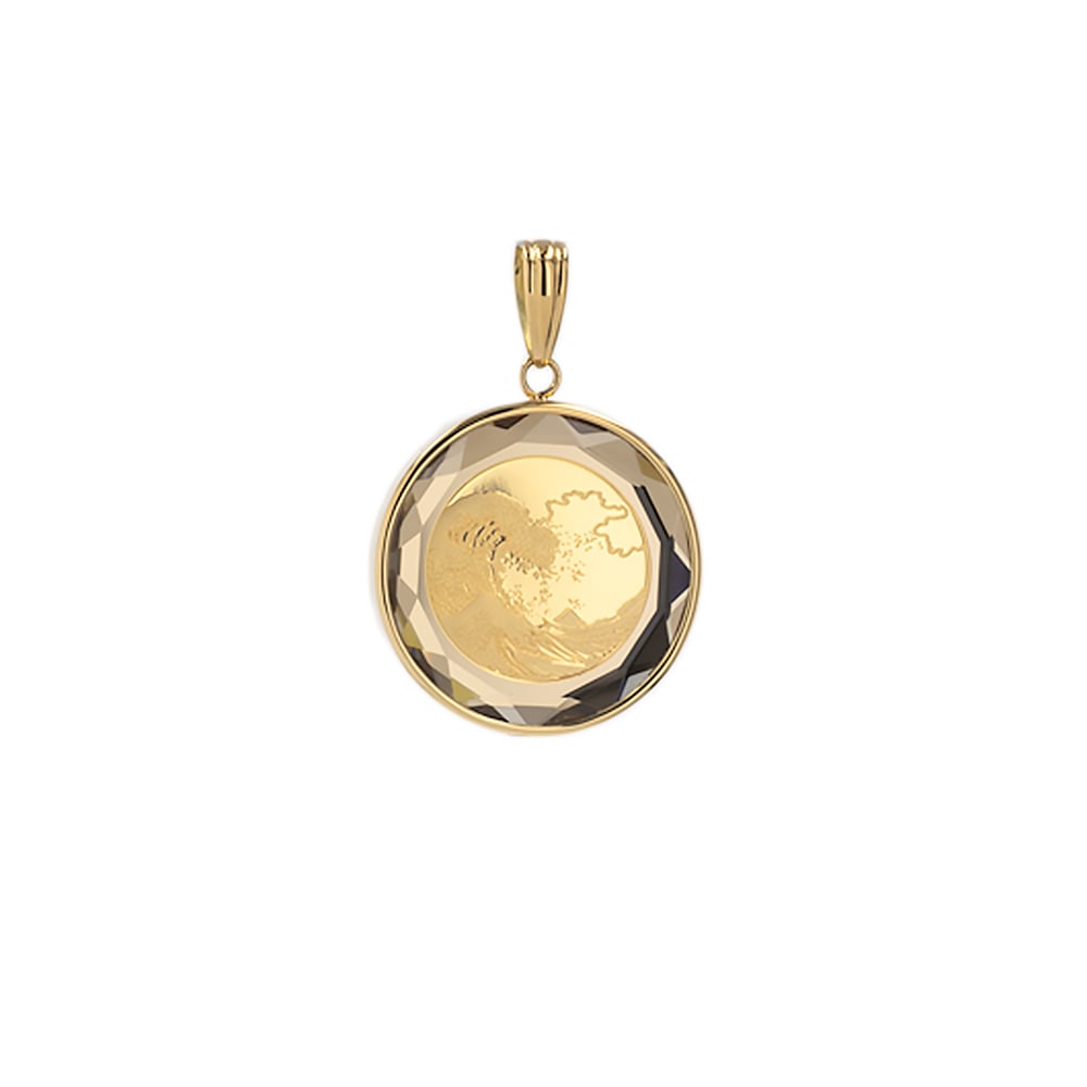 K24 / K18 葛飾北斎 メダルペンダント 403308160003 | VERITEOn