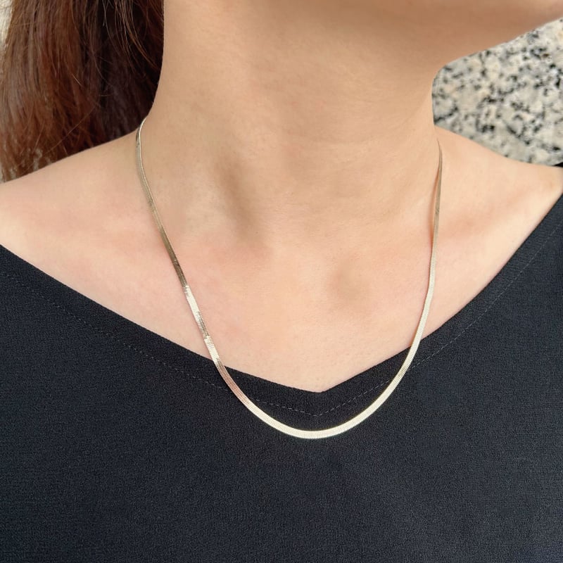 K18EARTH GOLD ヘリンボーン ネックレス 103808080151 | VERIT