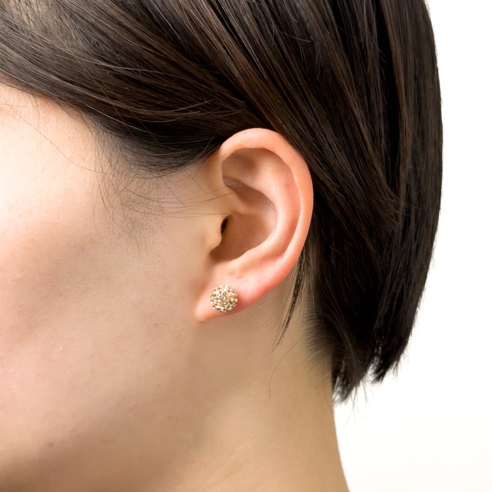 K10YG チェコクリスタル ピアス (シャンパン) 136708060170 | VERIT