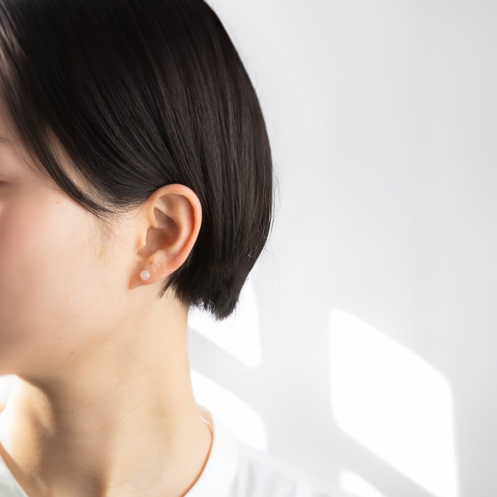 K10YG ローズクォーツ ピアス 403508061499 | VERITEOnline-S