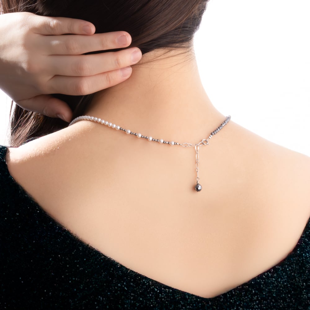 SV 淡水パール / テラヘルツ ネックレス 105208070015 | VERITEOnl