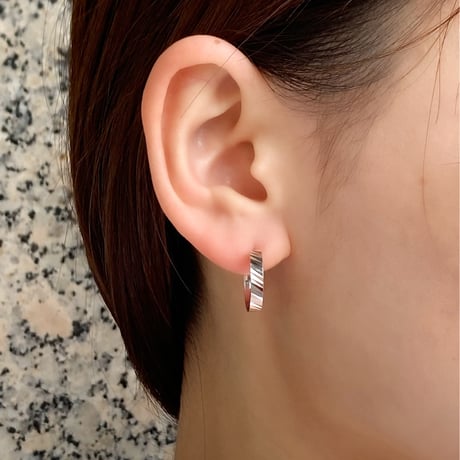 K18WG フープピアス 119008020246